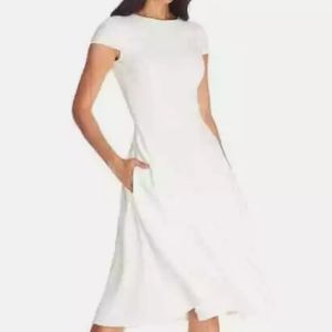 Dress The Population Livia Ivory Fit & Flare Dress